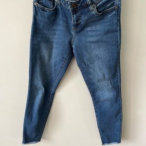 Kut from the Kloth distressed hem jeans